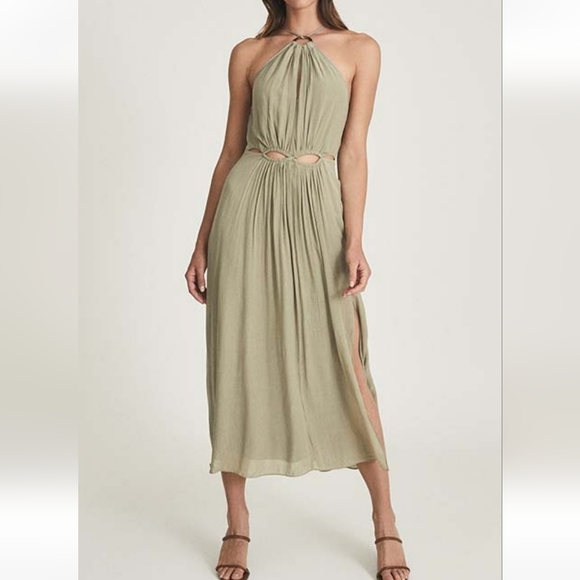 NWT REISS | $295 Marta Midi Dress Pink - Picture 6 of 8